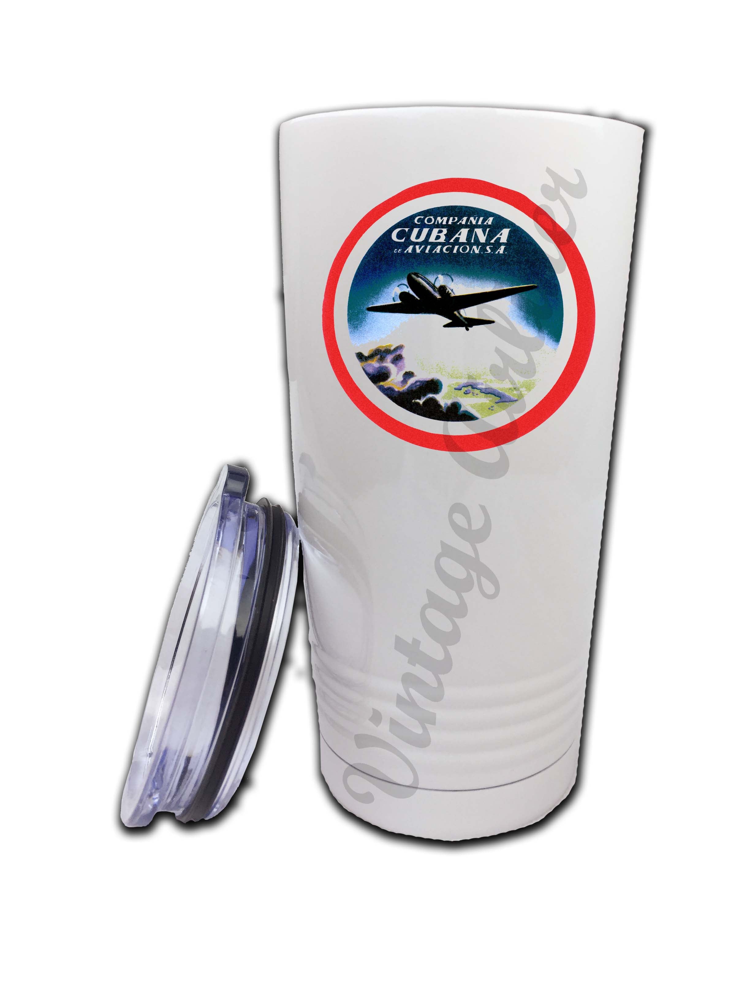Cubana Airlines 1930's Bag Sticker Tumbler