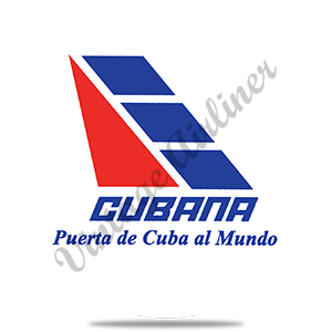 Cubana Airlines Logo Round Sandstone Coaster