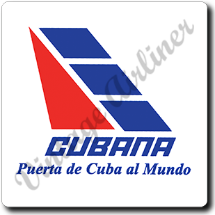 Cubana Airlines Logo Square Sandstone Coaster