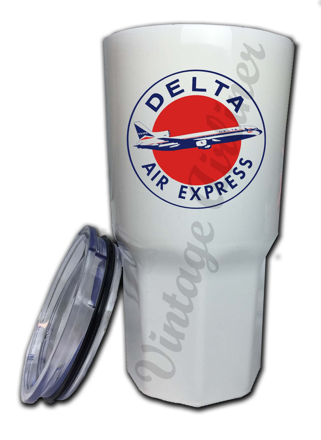Delta Air Lines Air Express Bag Sticker Tumbler