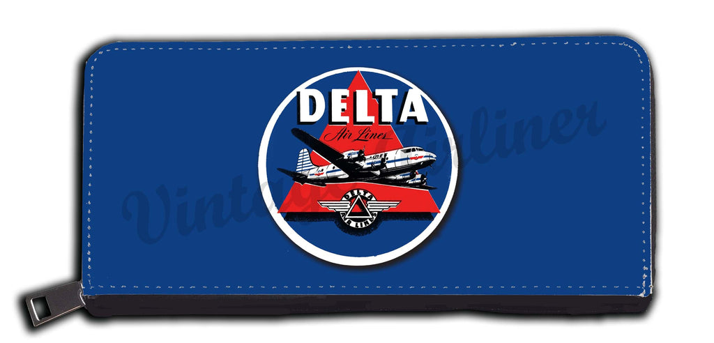 Delta Air Lines 1950's Dark Blue Wallet