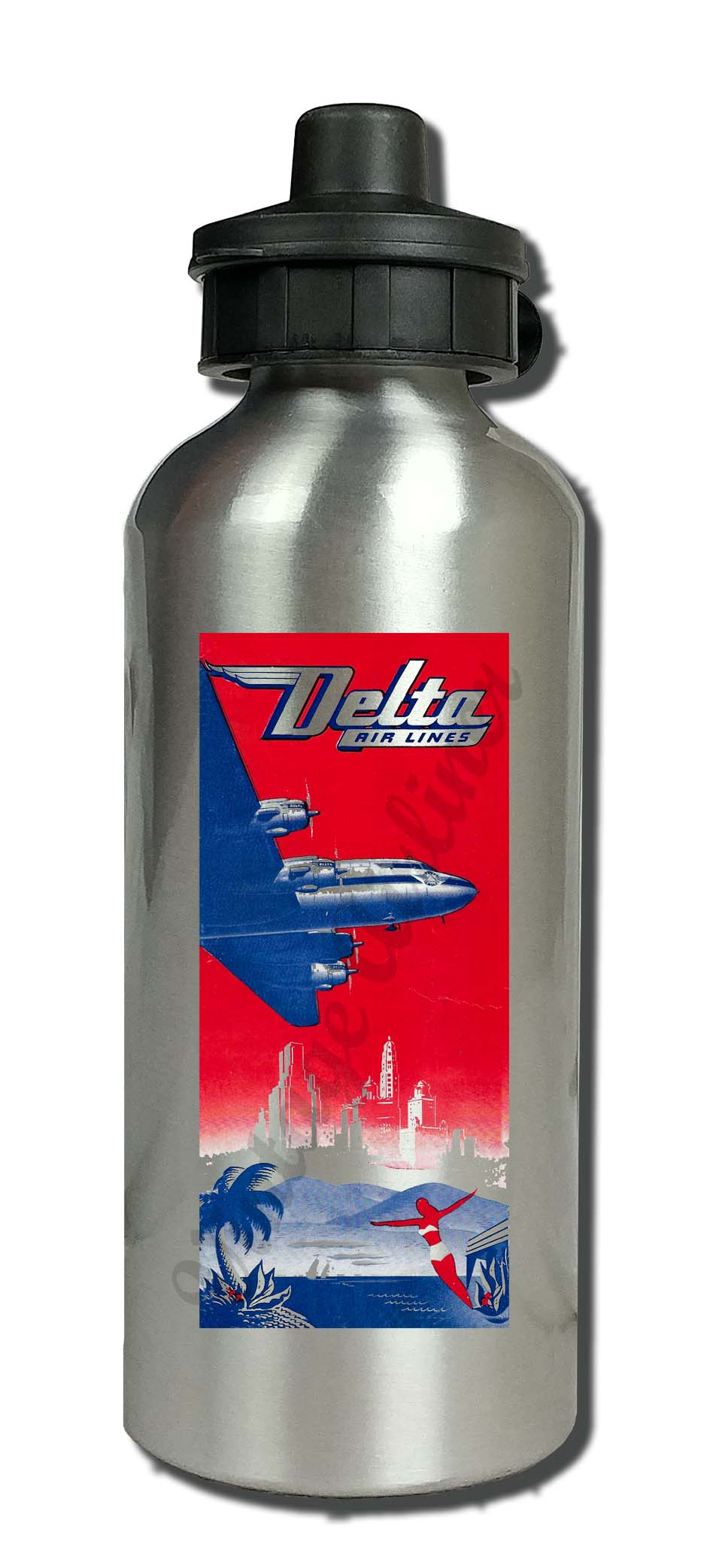 Delta Air Lines Aluminum Water Bottle