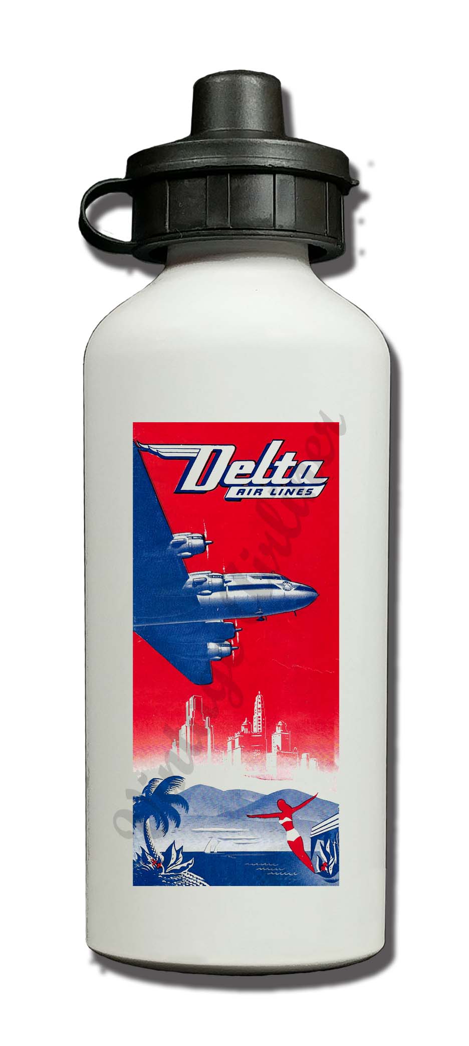 Delta Air Lines Aluminum Water Bottle