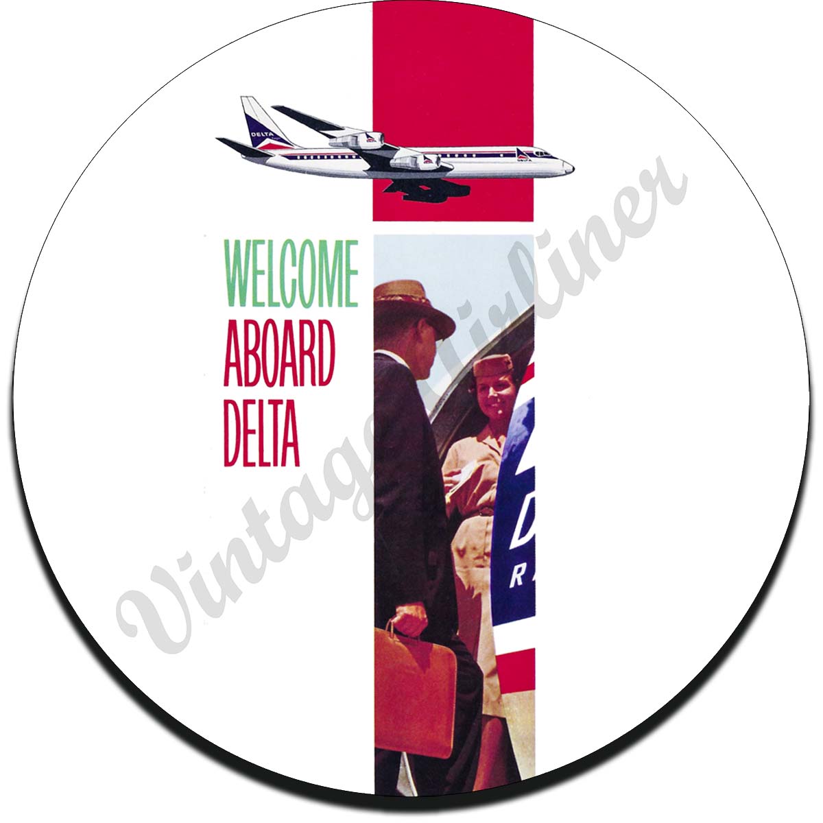 Delta Air Lines Sandstone Coaster