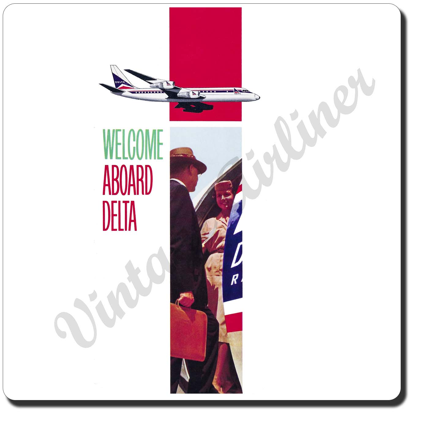 Delta Air Lines Sandstone Coaster