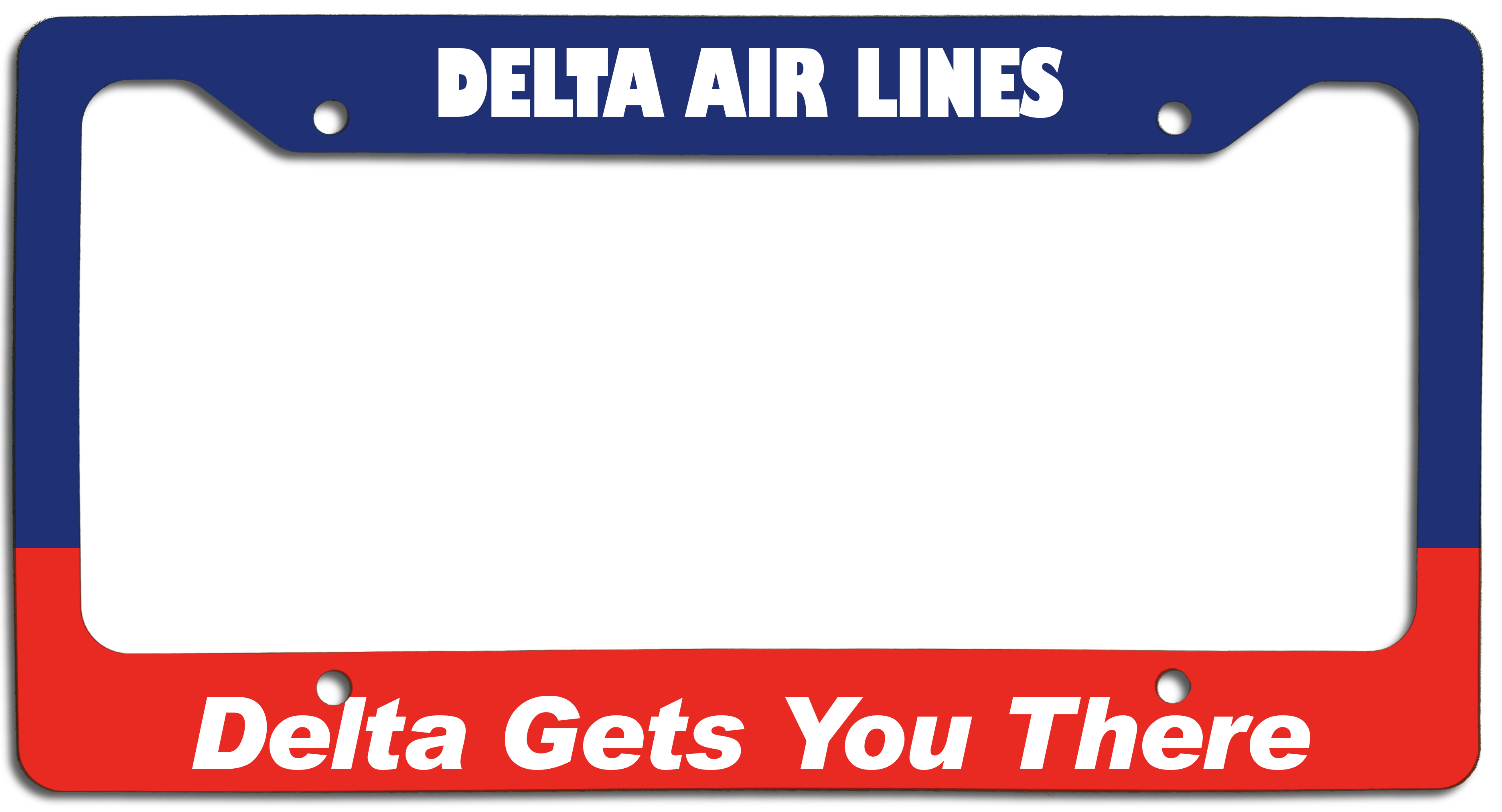 Delta Air Lines - Delta Gets You There - License Plate Frame
