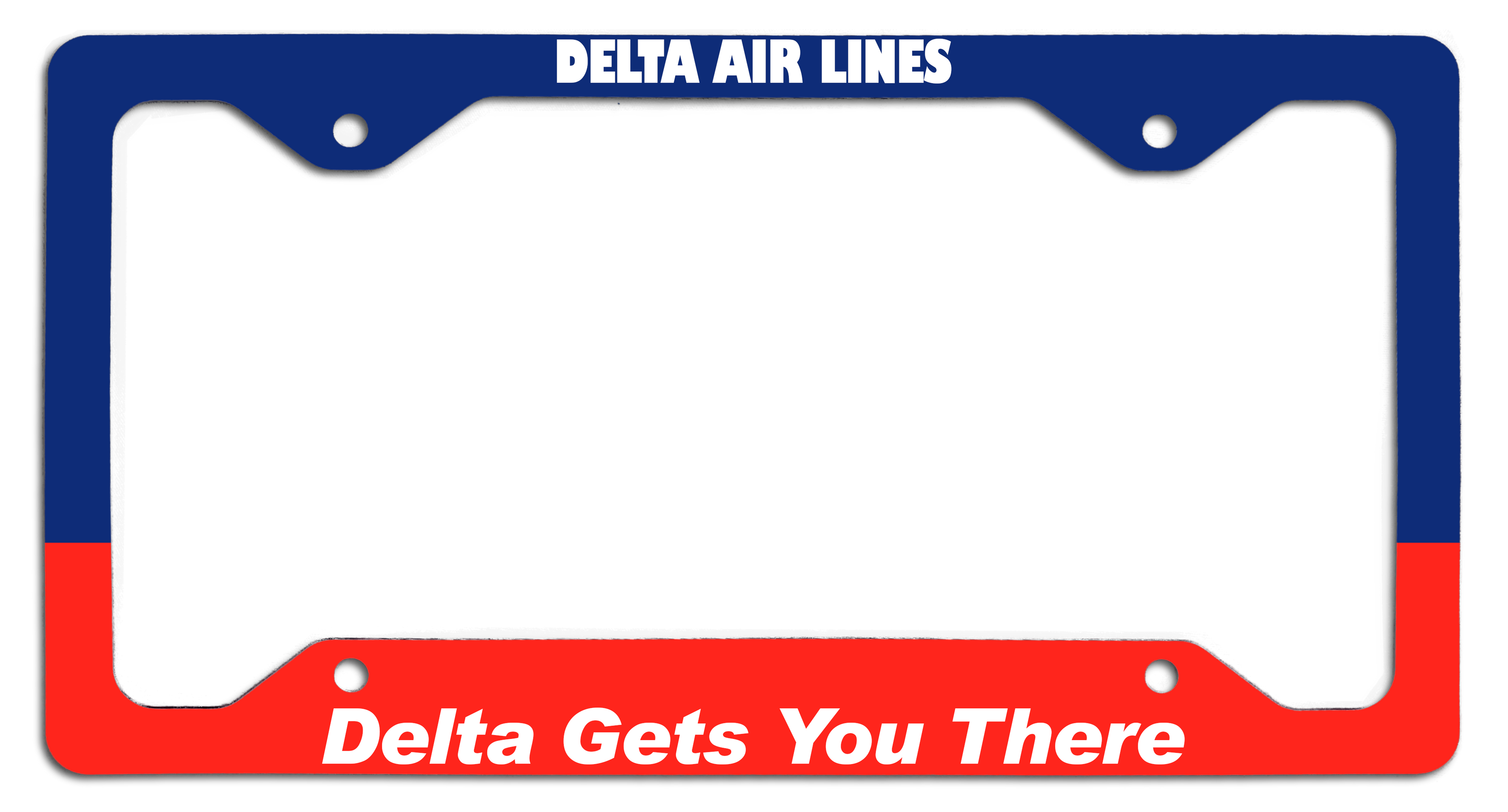 Delta Air Lines - Delta Gets You There - License Plate Frame