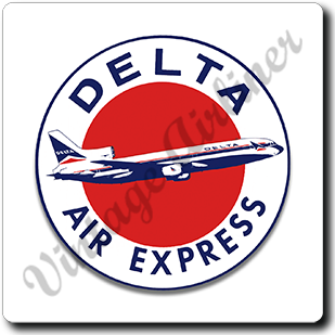 Delta Air Lines Air Express Square Sandstone Coaster