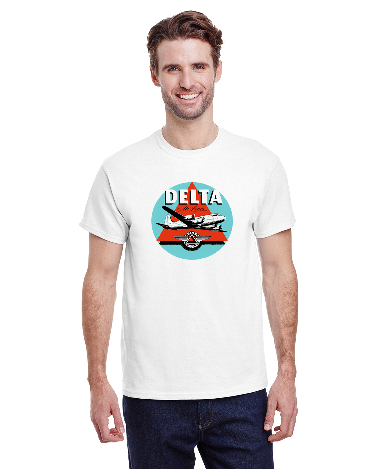 Delta Air Lines 1950's Bag Sticker T-shirt