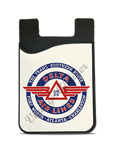 Delta Air Lines Trans Southern Route Bag Sticker Logo Card Caddy