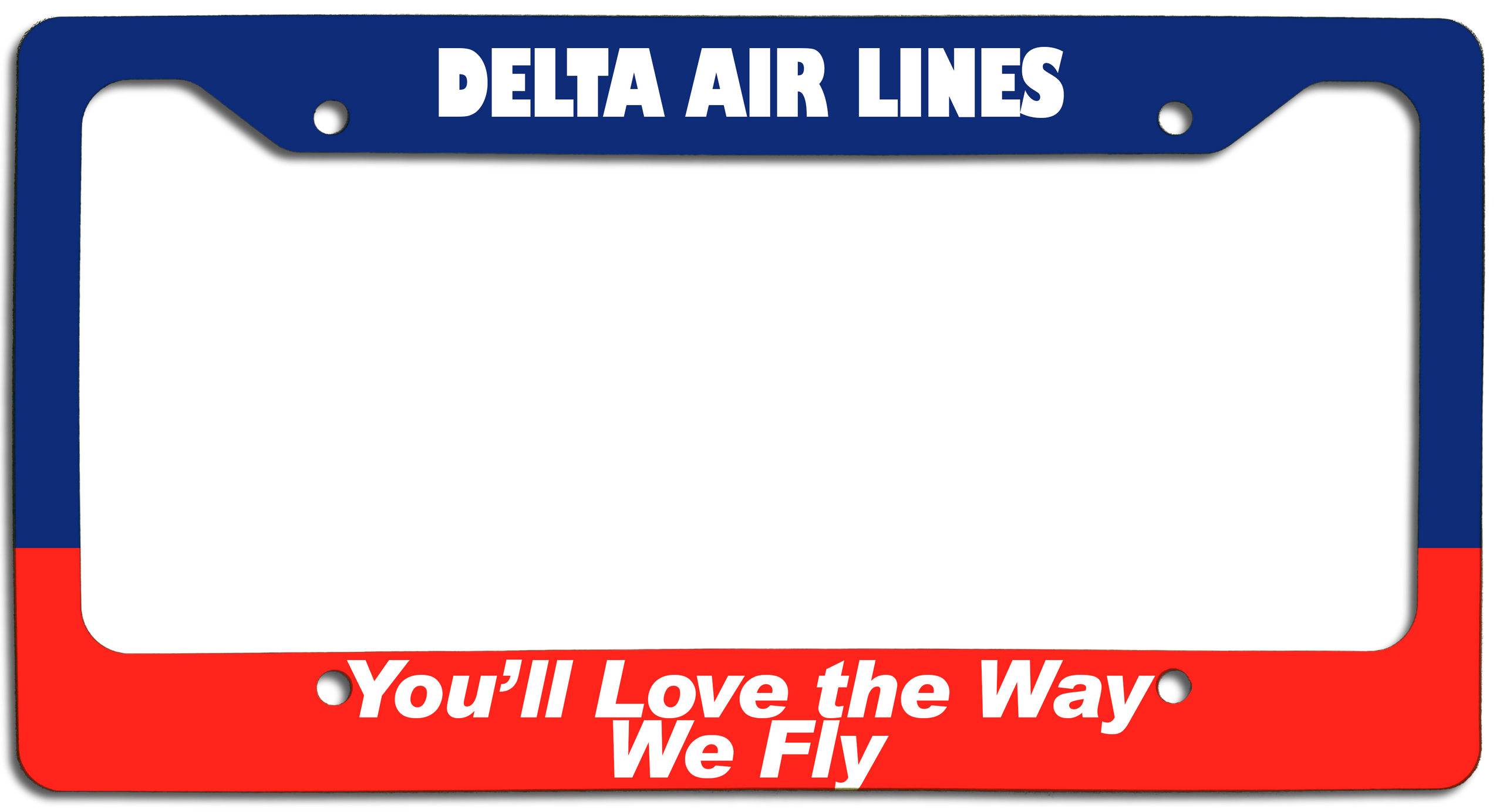 Delta Air Lines - You'll Love the Way We Fly - License Plate Frame