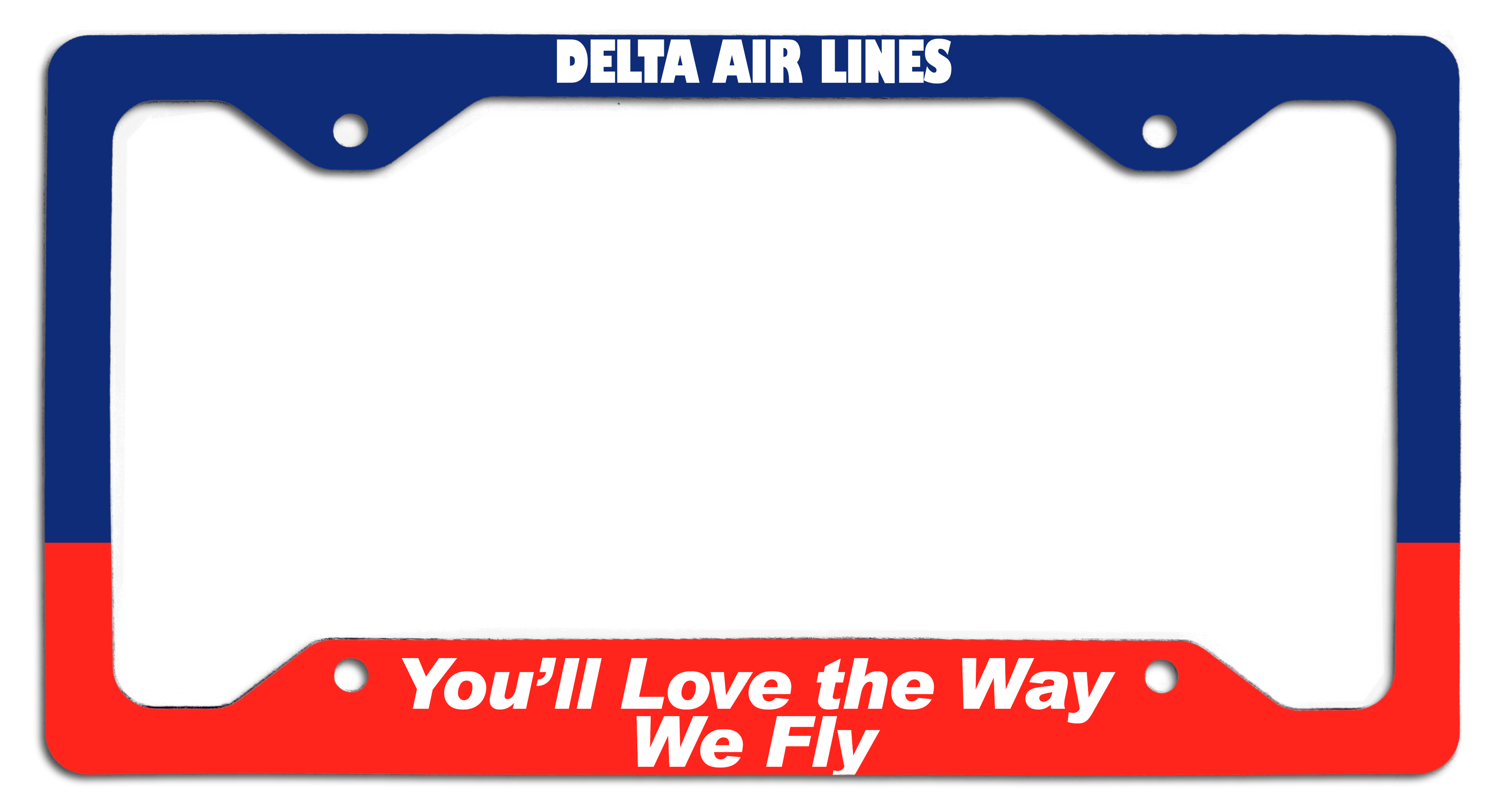 Delta Air Lines - You'll Love the Way We Fly - License Plate Frame