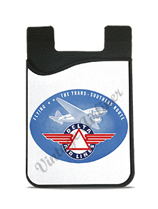 Delta Air Lines 1930's Vintage Bag Sticker Logo Card Caddy