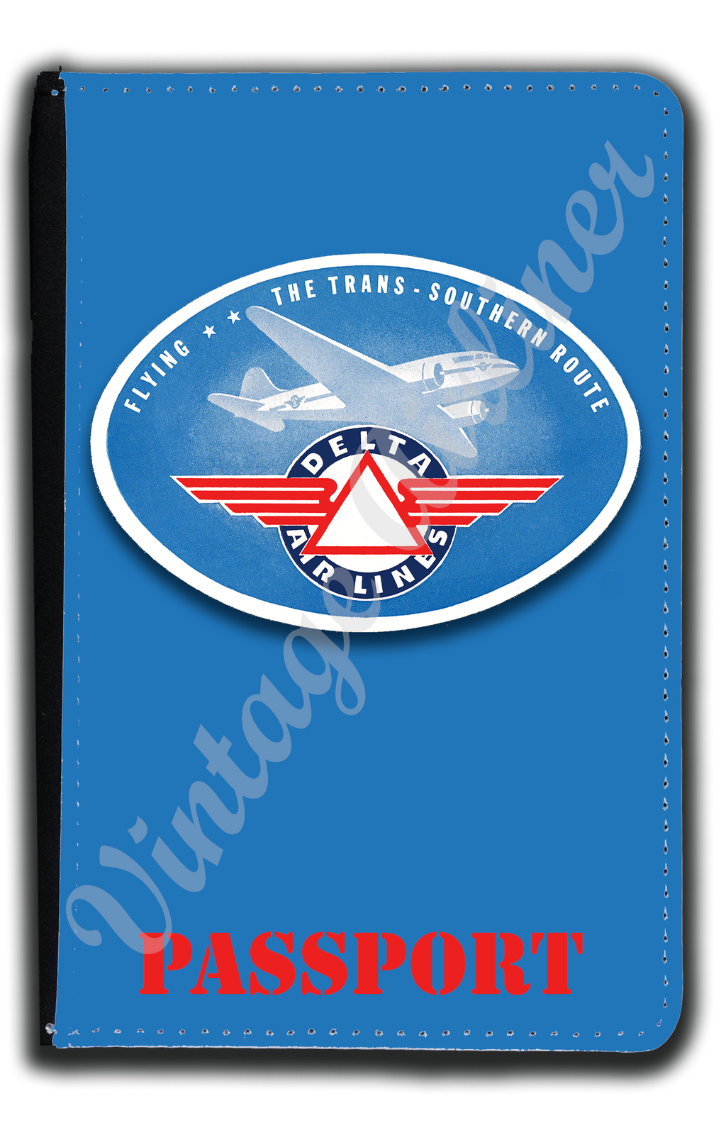 Delta Air Lines 1930's Bag Sticker Passport Case