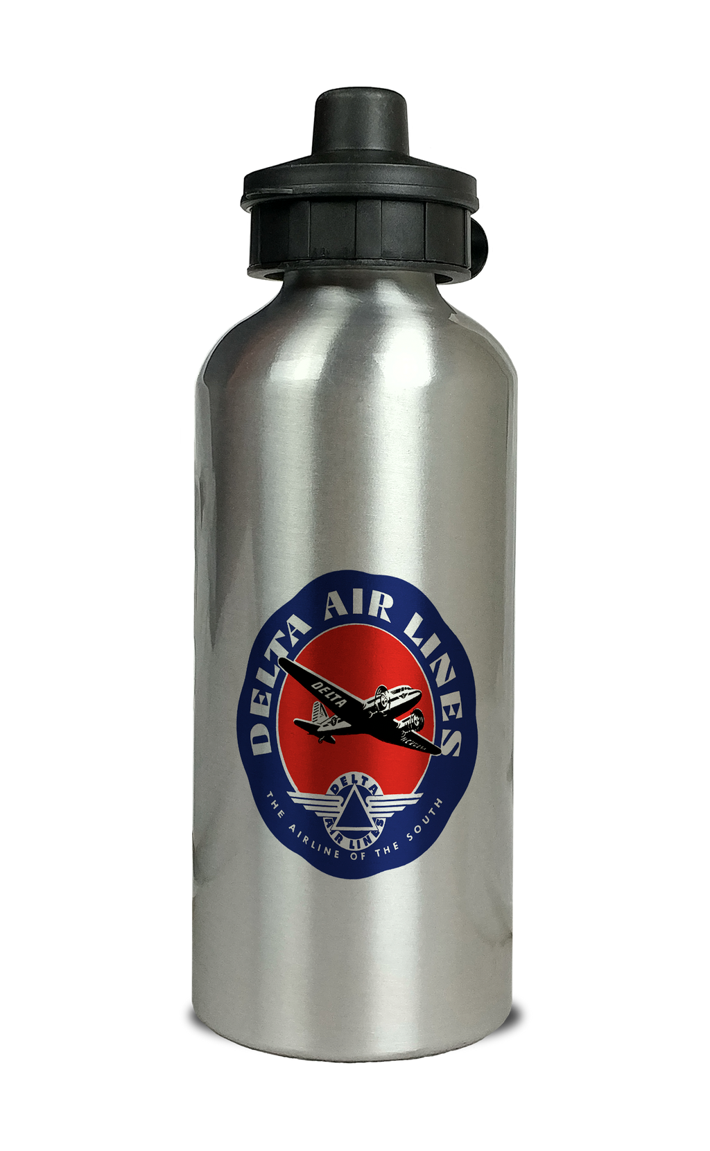 Delta Air Lines Vintage 1940's Airline of the South Aluminum Water Bottle