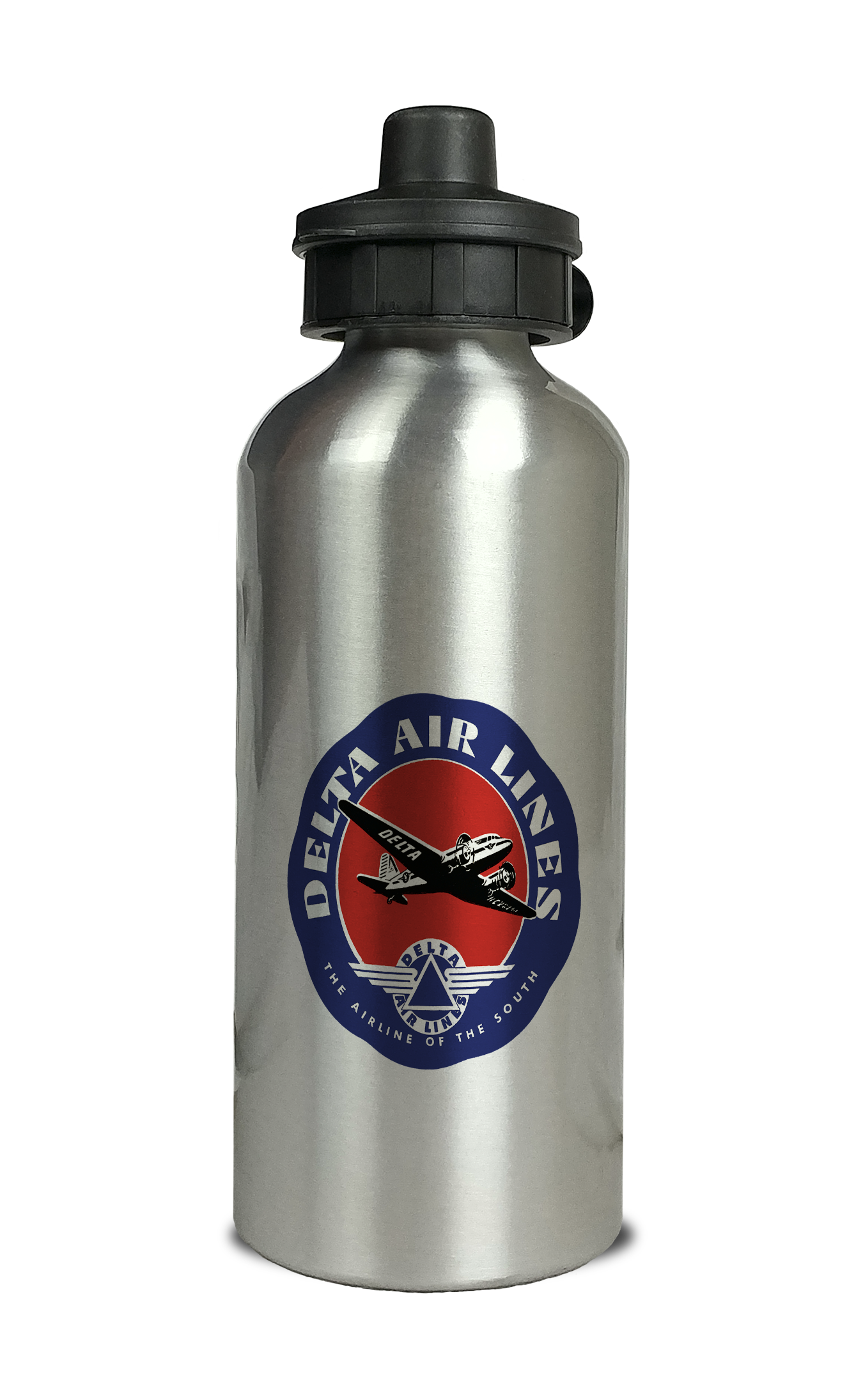 Delta Air Lines Vintage 1940's Airline of the South Aluminum Water Bottle
