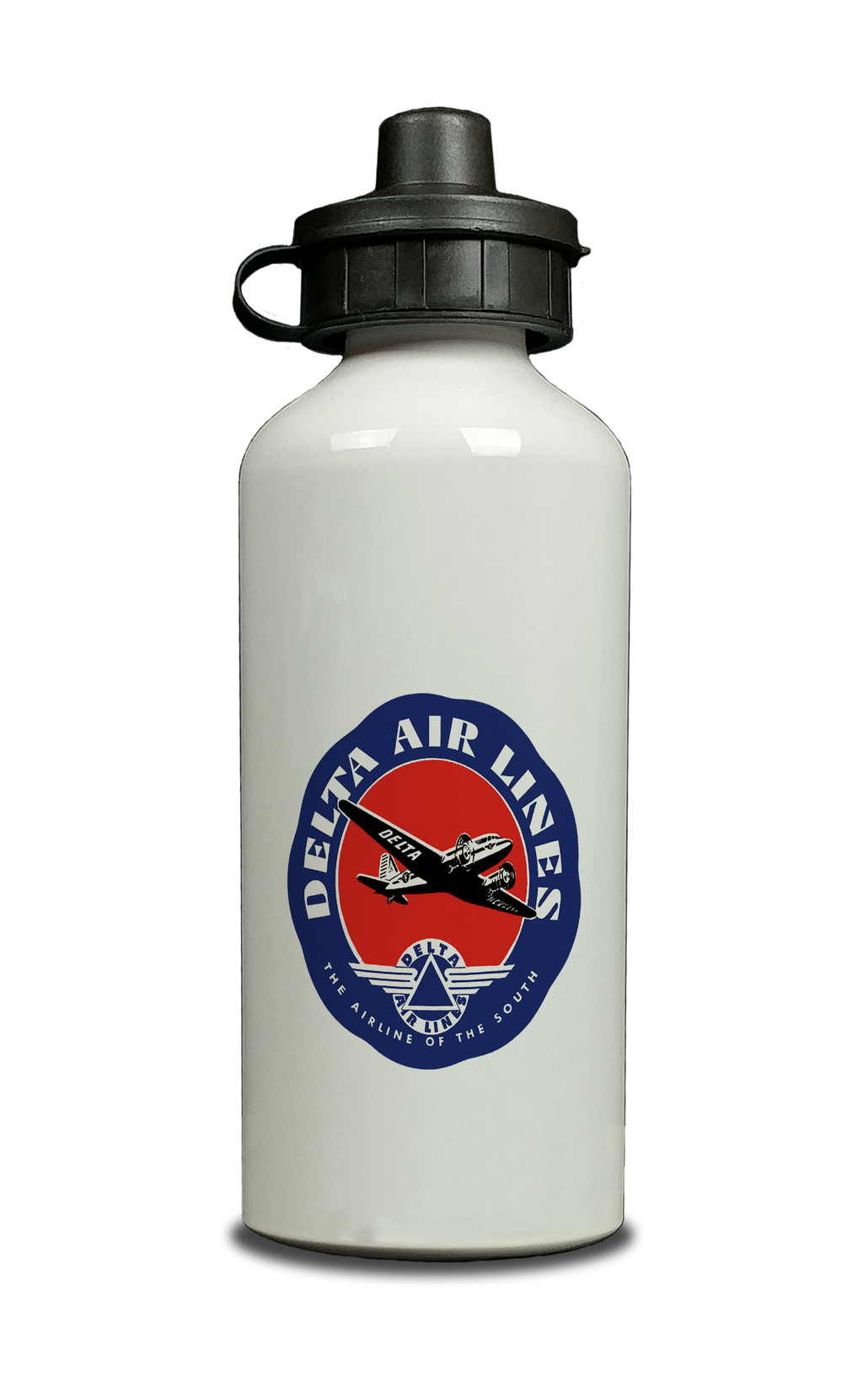 Delta Air Lines Vintage 1940's Airline of the South Aluminum Water Bottle