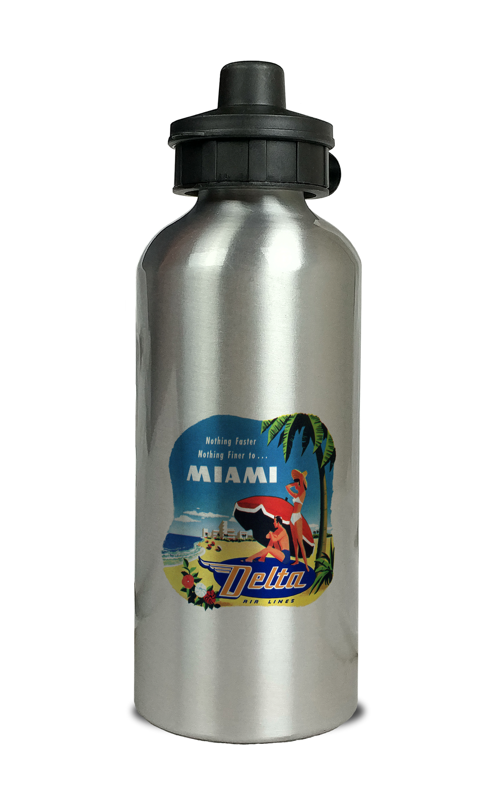 Delta Air Lines Vintage Miami Aluminum Water Bottle