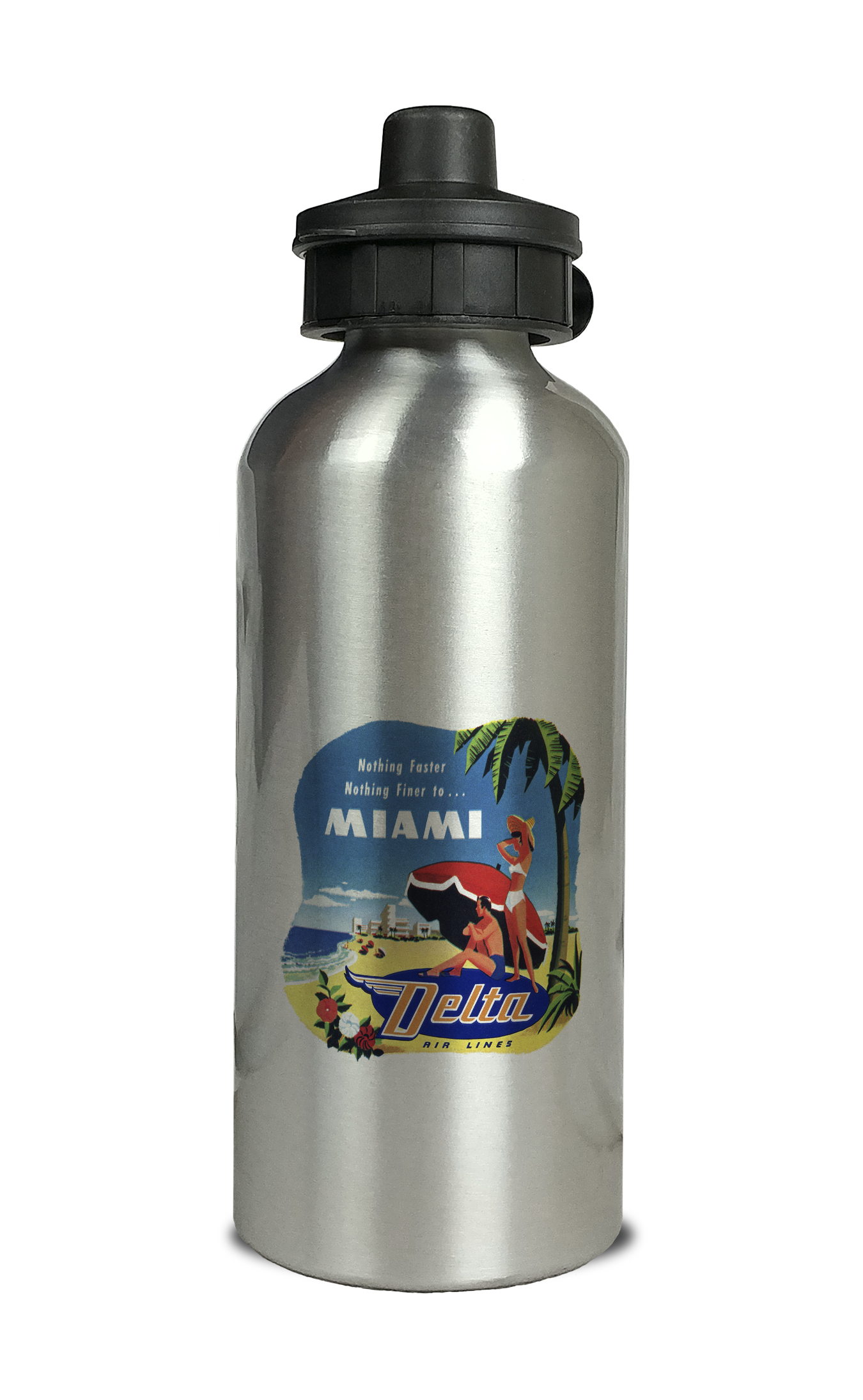 Delta Air Lines Vintage Miami Aluminum Water Bottle
