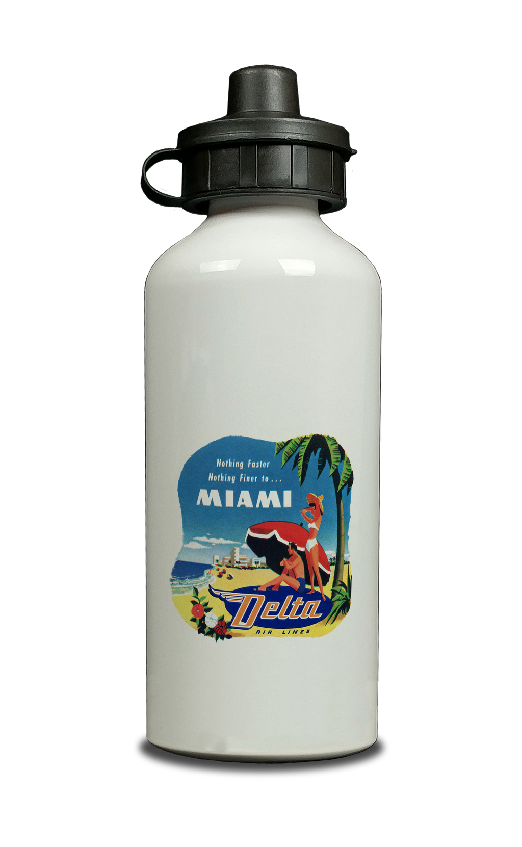 Delta Air Lines Vintage Miami Aluminum Water Bottle
