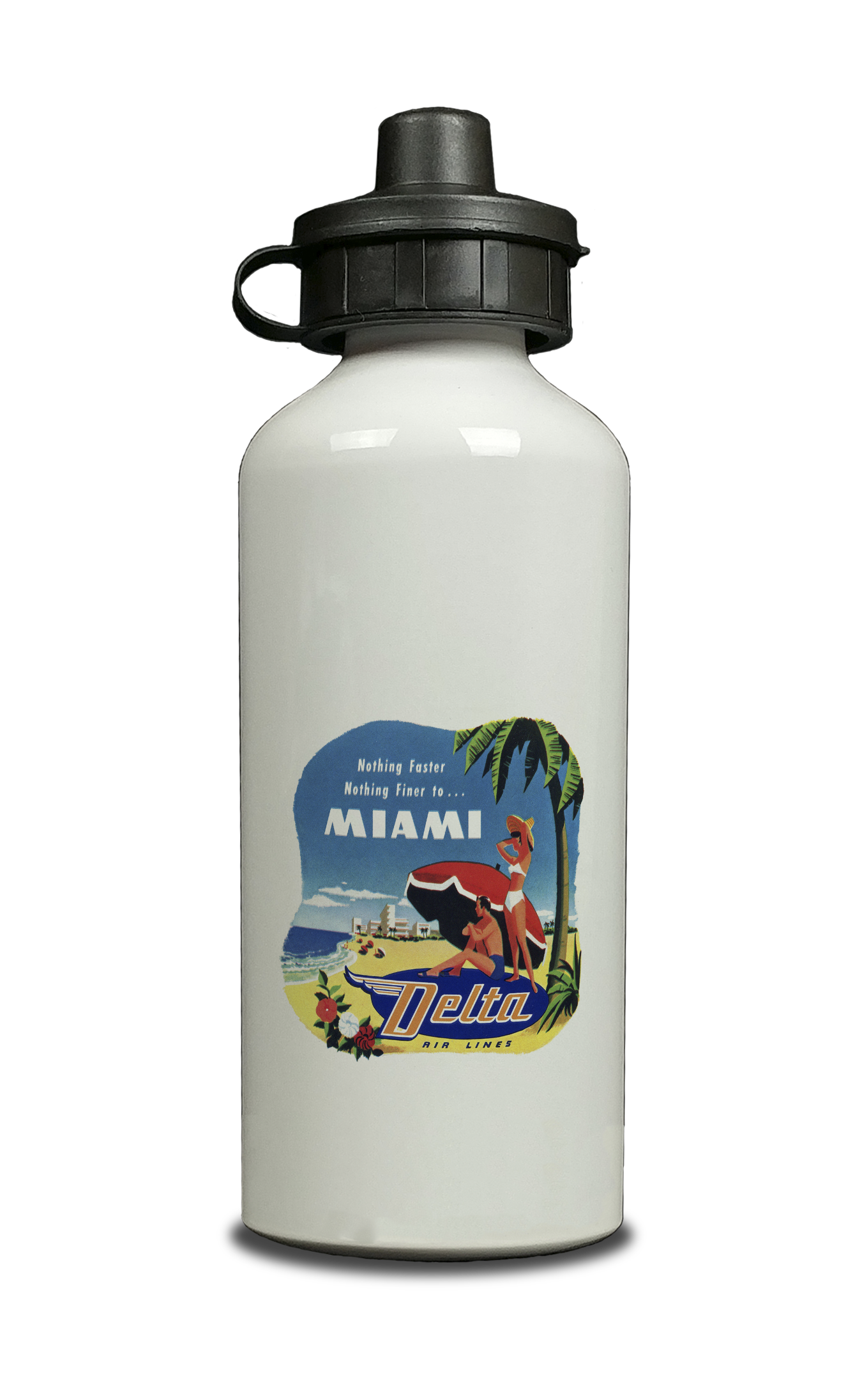 Delta Air Lines Vintage Miami Aluminum Water Bottle