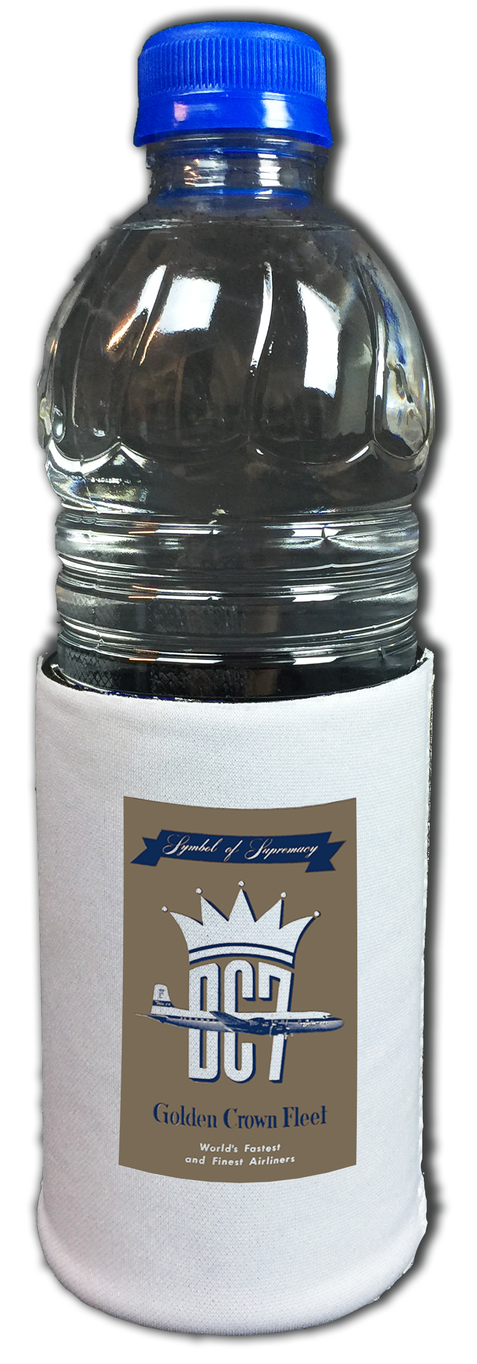 Delta DC-7 Golden Crown Fleet Travel Poster Beverage Wrap