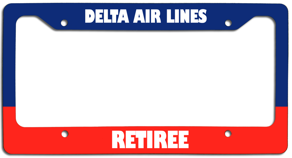 Delta Air Lines - Retiree - License Plate Frame