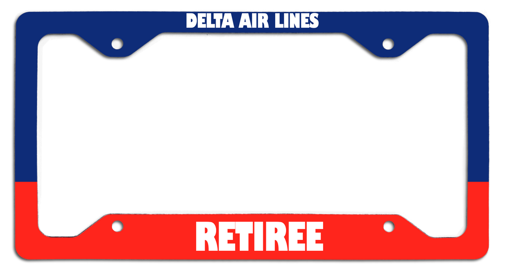 Delta Air Lines - Retiree - License Plate Frame