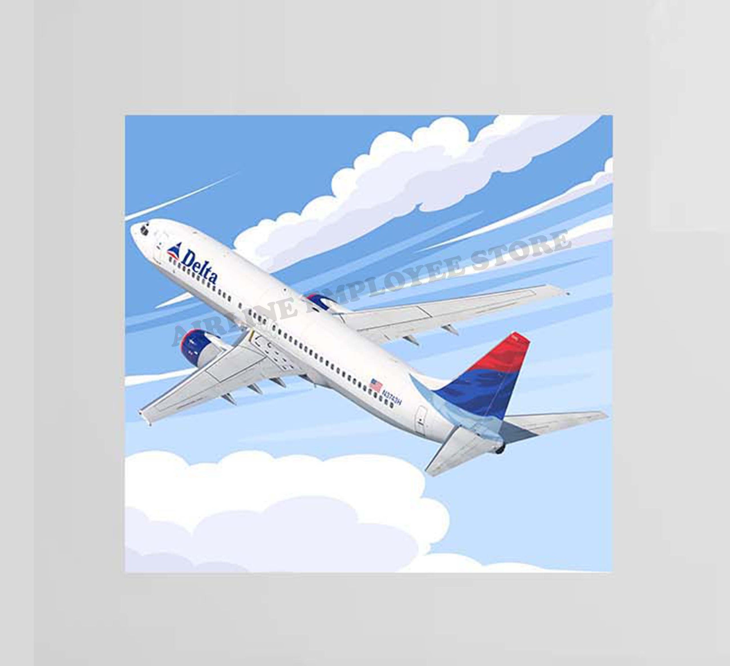 Delta Air Lines Colors In Motion Livery Taking flight Decal Stickers