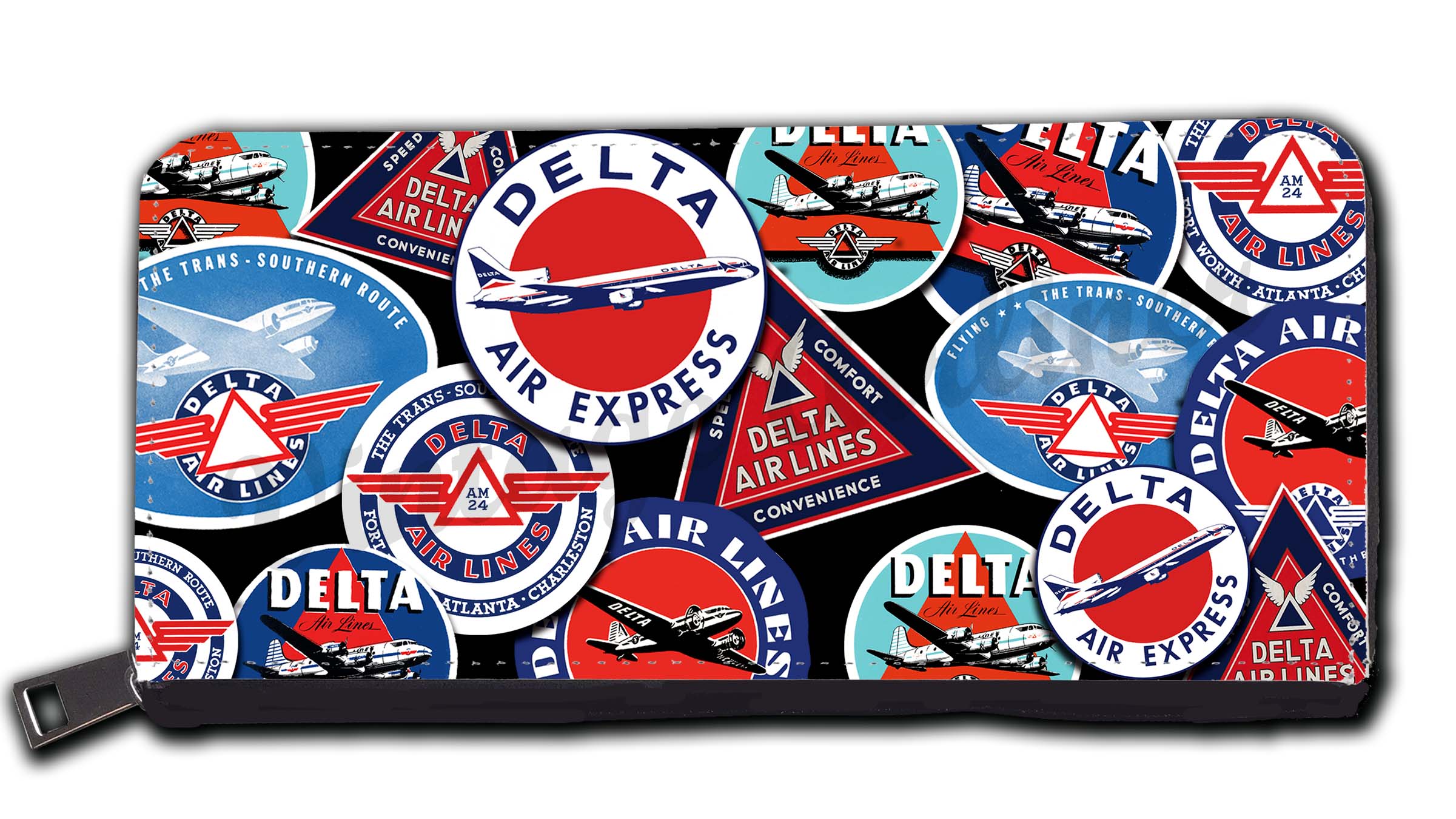 Delta Air Lines Collage Wallet