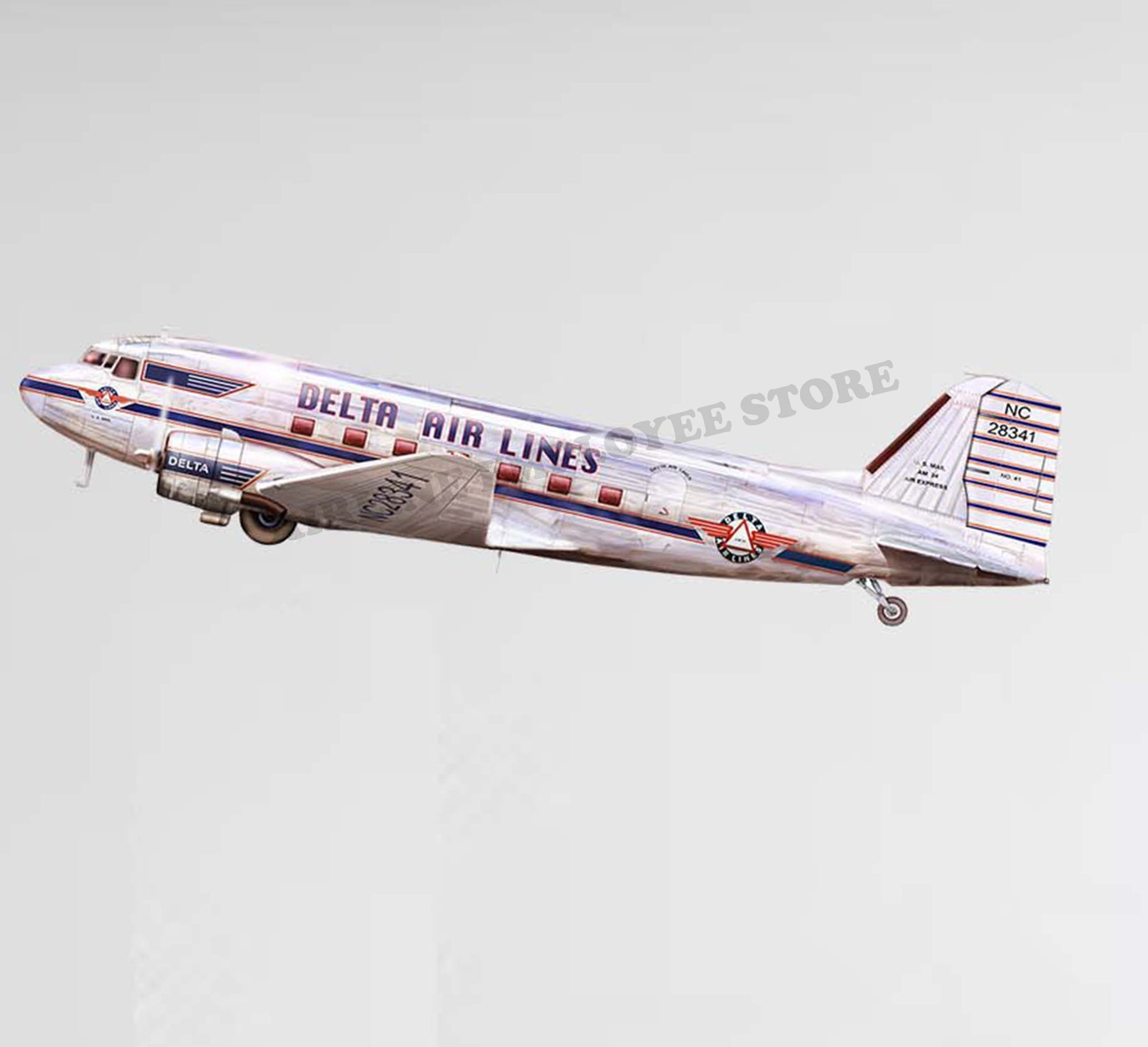 Delta Air Lines Flying Delta Livery Decal Stickers