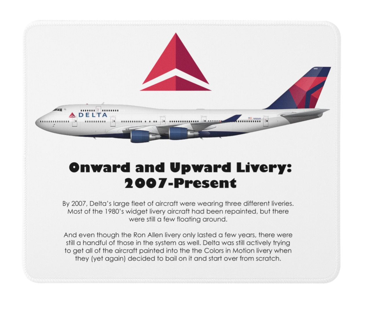 Delta Air Lines Onward and Upward: 2007-Present Mousepad