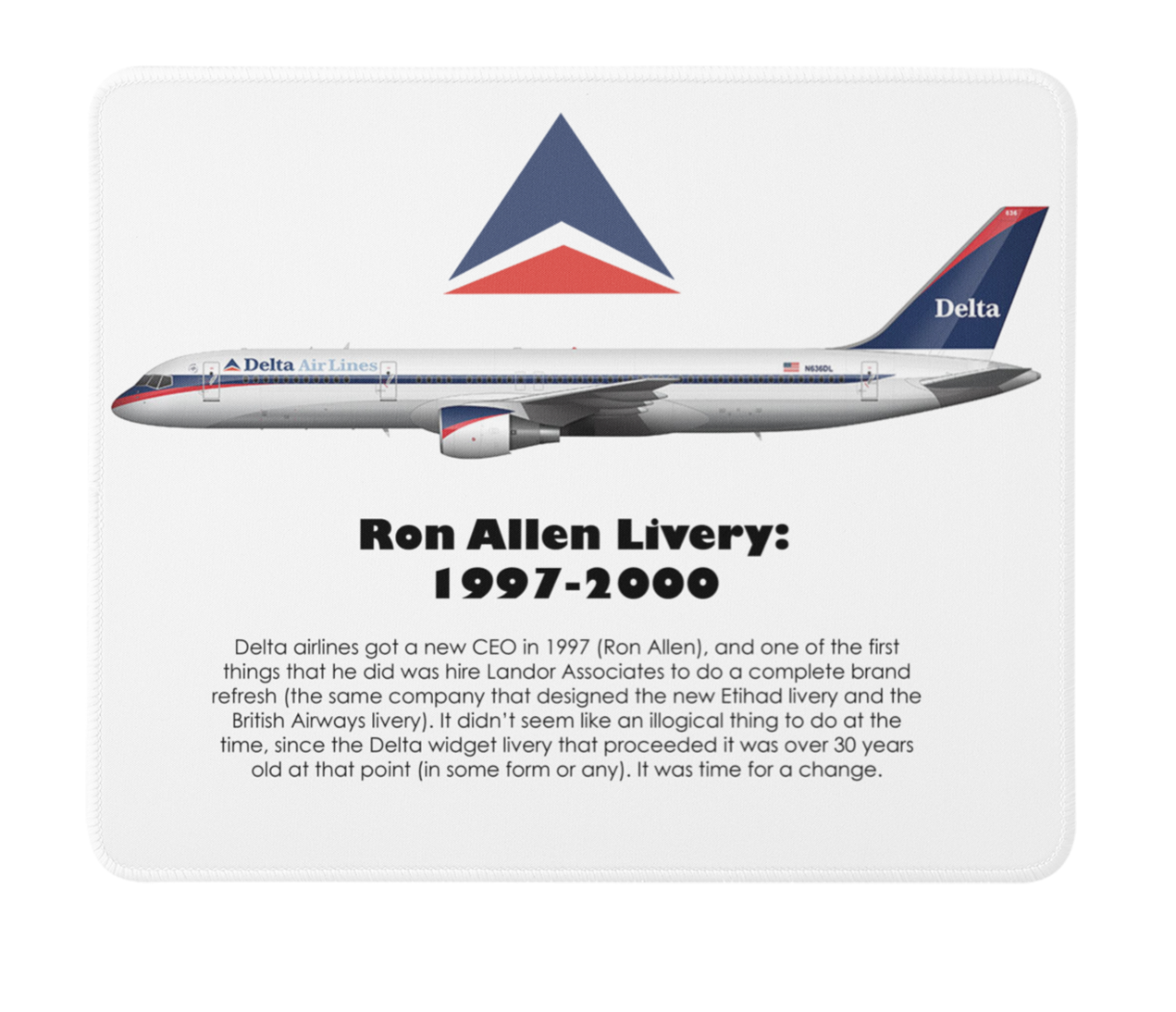 Delta Air Lines Ron Allen: 1997-2000 Mousepad