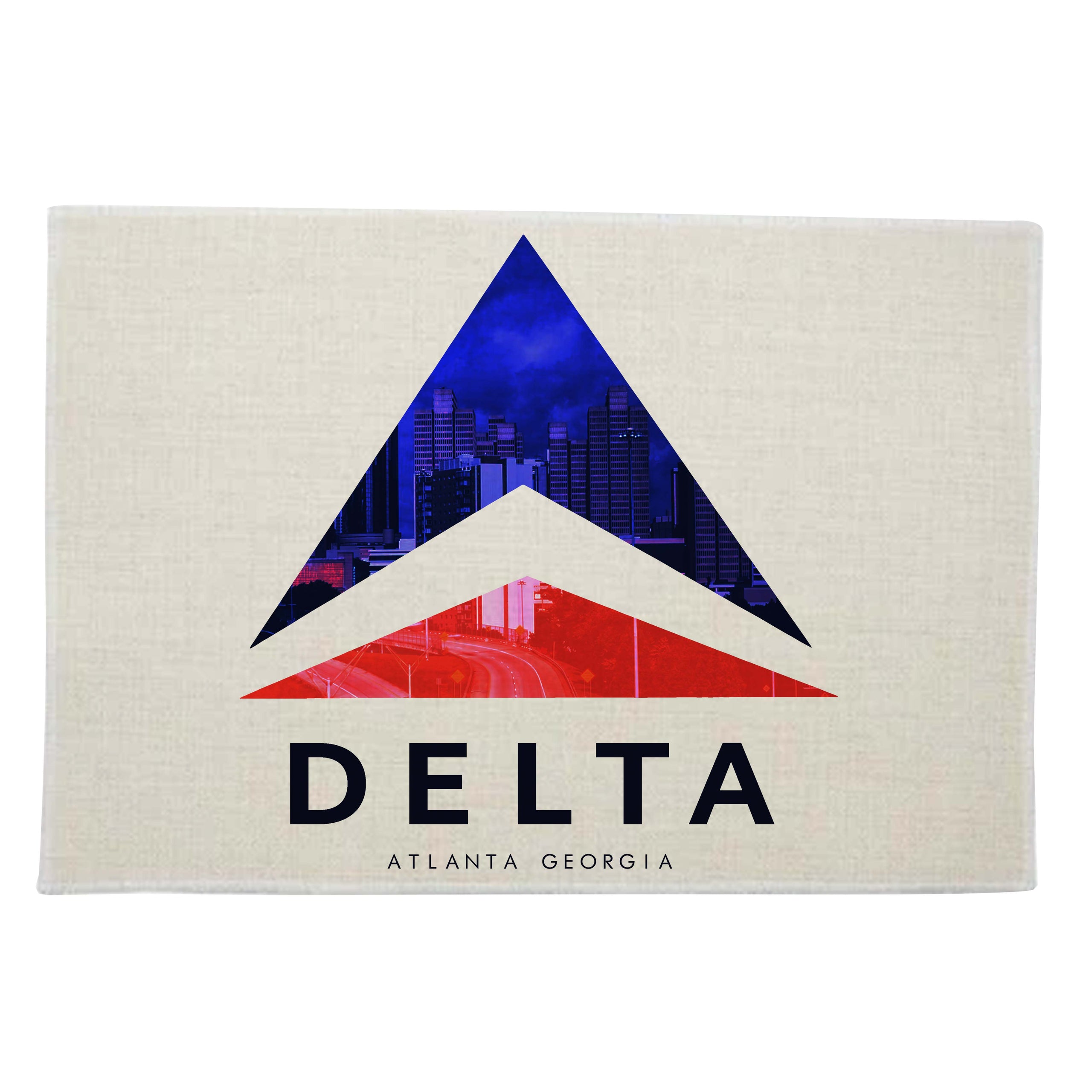 Delta Air Lines - Atlanta Georgia - Linen Placemats (A SET OF 4)