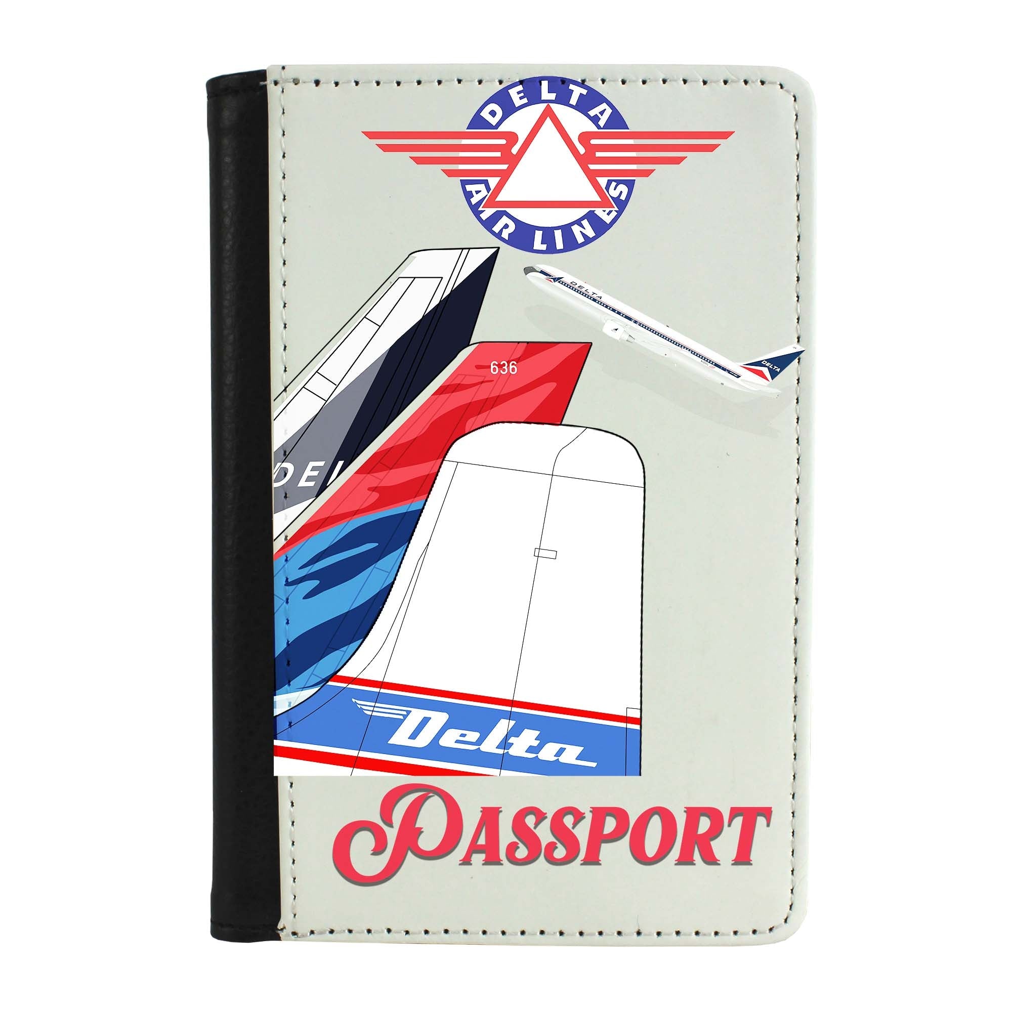 Delta Air Lines Tail Collage Passport Case