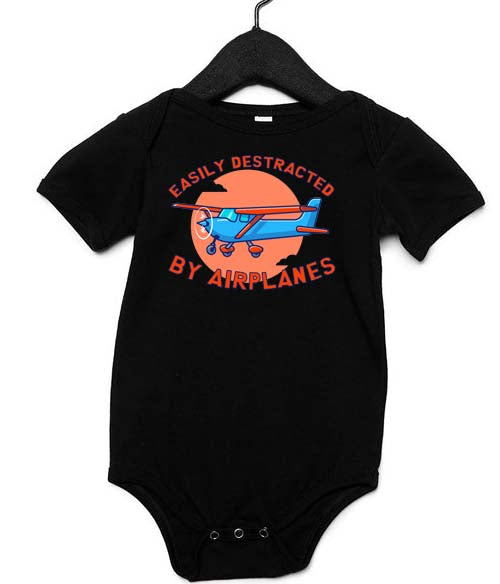 Easily Destracted By Planes Infant Onesie