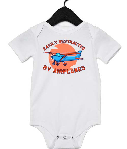 Easily Destracted By Planes Infant Onesie