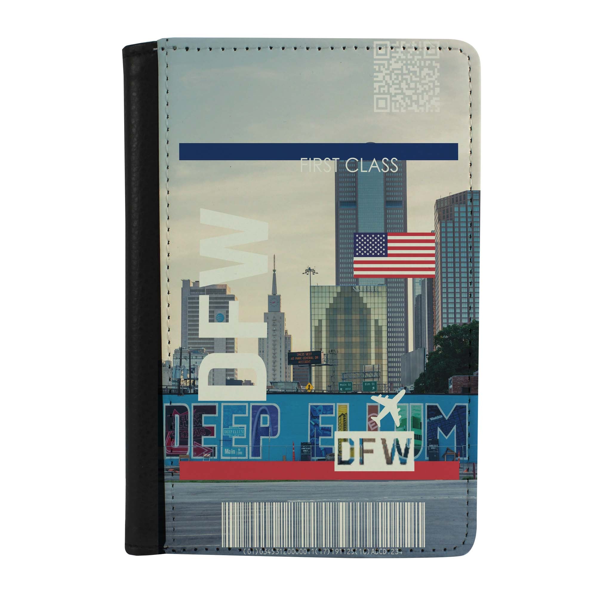 Destination Boarding Ticket - DFW/Deep Ellum- Passport Case