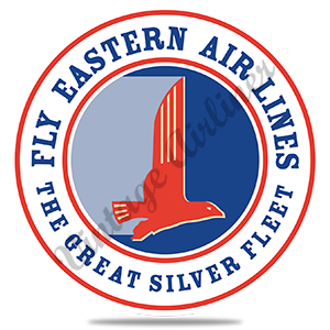 Eastern Air Lines 1940's Great Silver Fleet Vintage Round Sandstone Coaster