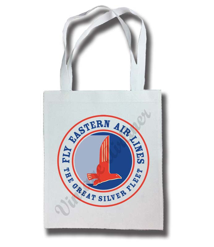 Eastern Air Lines 1940's Great Silver Fleet Vintage Tote Bag