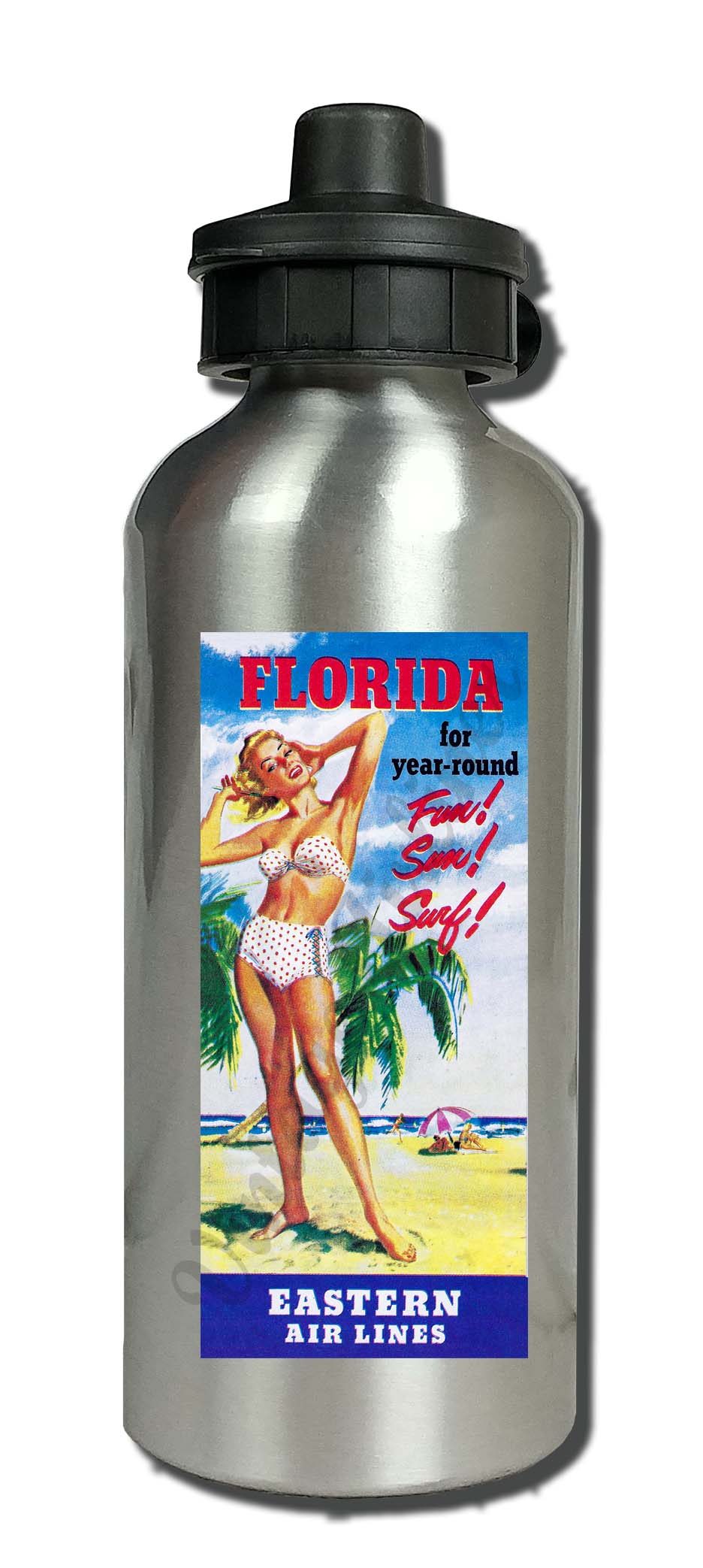 Eastern Air Lines Vintage Aluminum Water Bottle