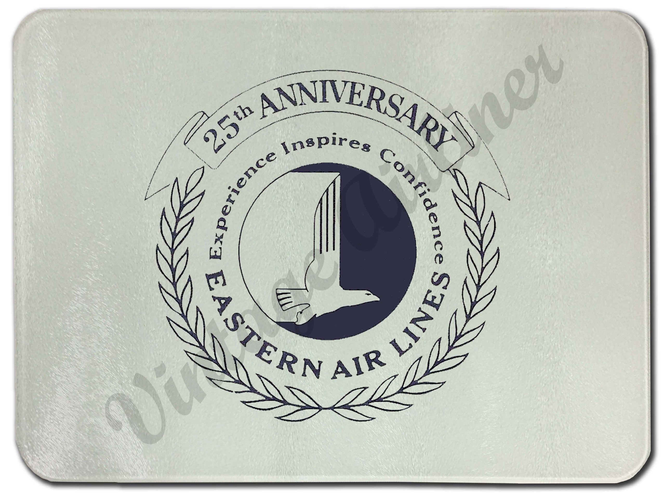 Eastern Air Lines 25th Anniversary Glass Cutting Board