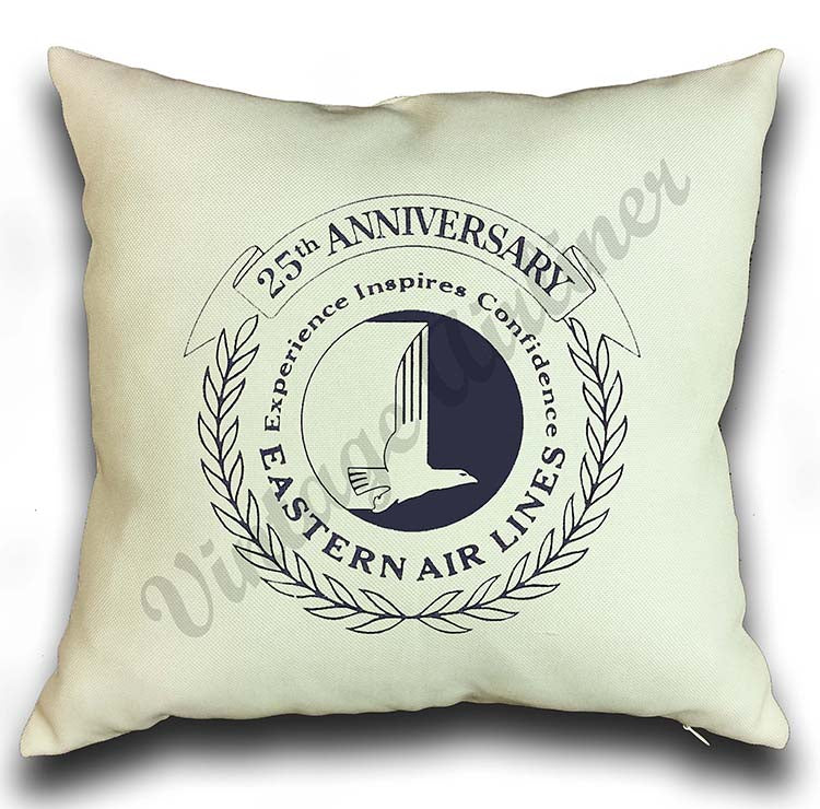 Eastern Air Lines 25th Anniversary Pillow Case Cover