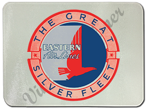 Eastern Air Lines Great Silver Fleet Bag Sticker Glass Cutting Board
