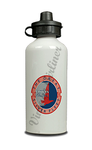 Eastern Air Lines 1940's Silver Fleet Bag Sticker Aluminum Water Bottle
