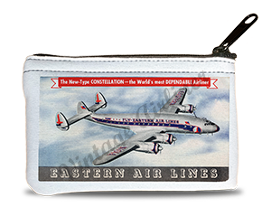 Eastern Air Lines Vintage Connie Bag Sticker Rectangular Coin Purse