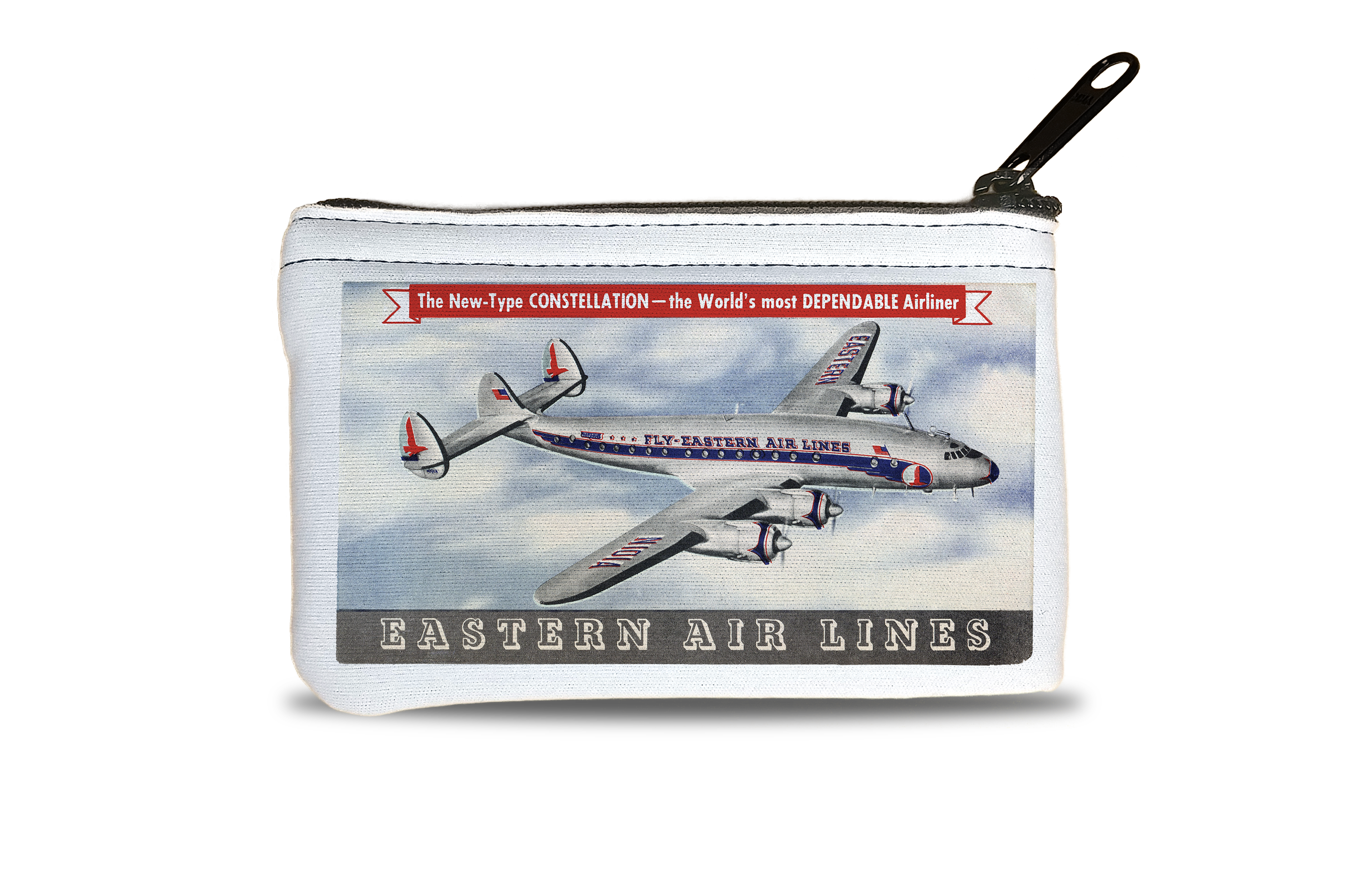 Eastern Air Lines Vintage Connie Bag Sticker Rectangular Coin Purse