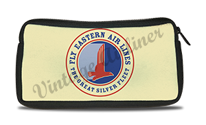 Eastern Air Lines Great Silver Fleet 1940's Vintage Bag Sticker Travel Pouch