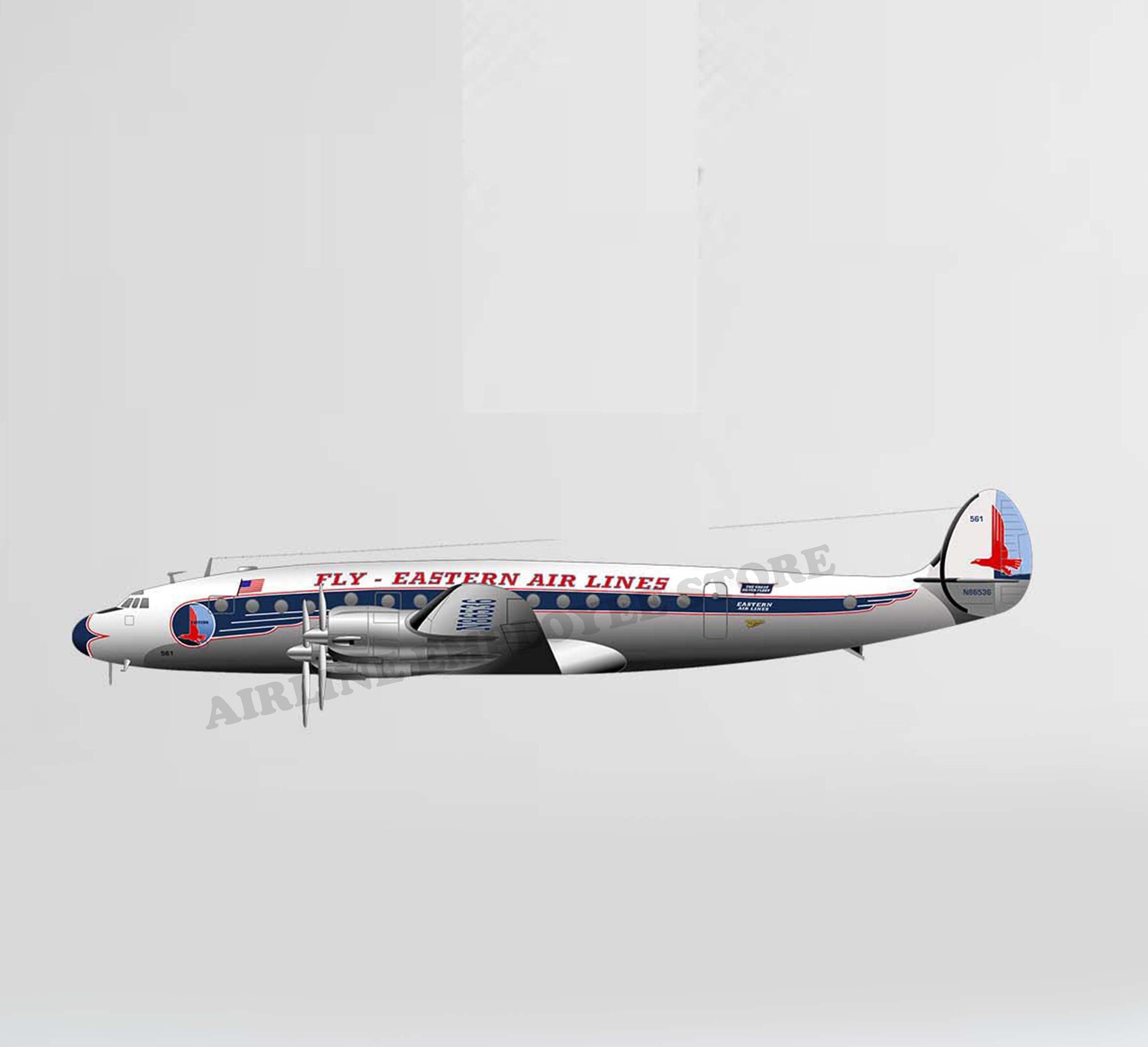 Eastern Air Lines Silver Falcon Decal Stickers