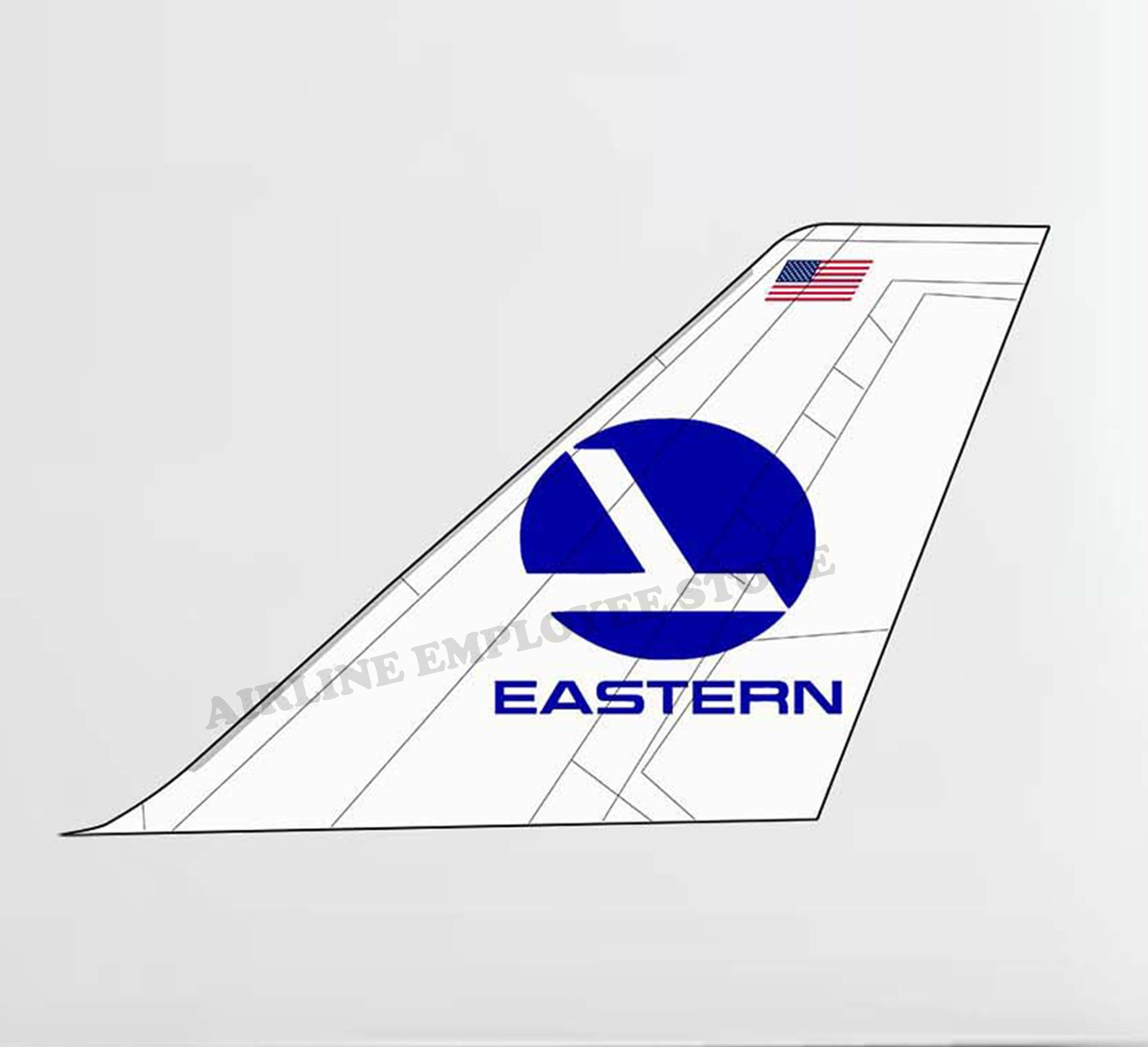 Eastern Air Lines 747 Tail Decal Stickers